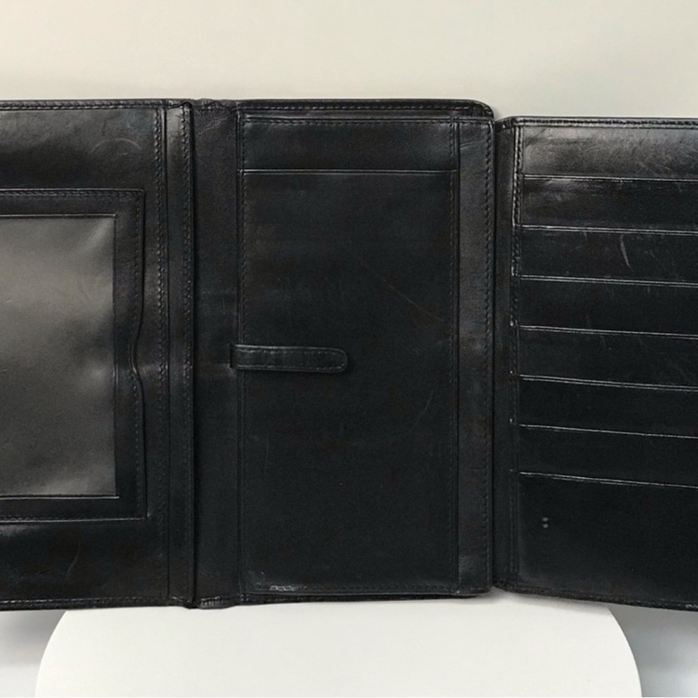 EUC Gucci Black Leather Sherry line twist lock long wallet with box - Picture 7 of 9